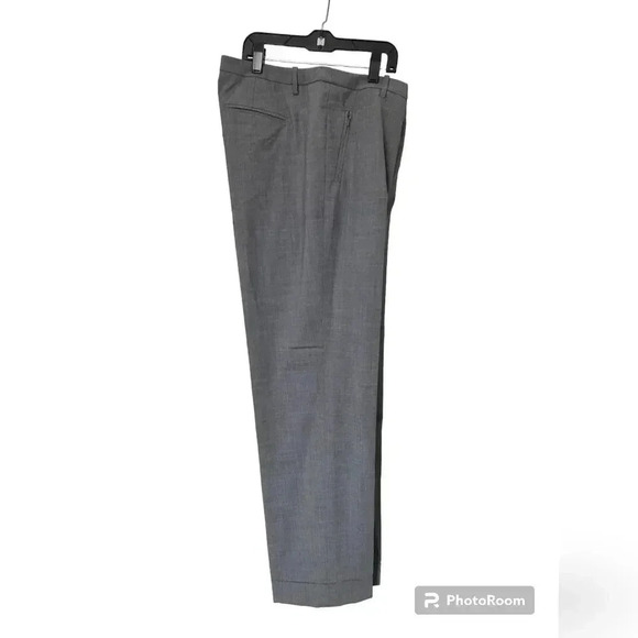Worth Gray Wool Straight Leg Trousers - Picture 1 of 5
